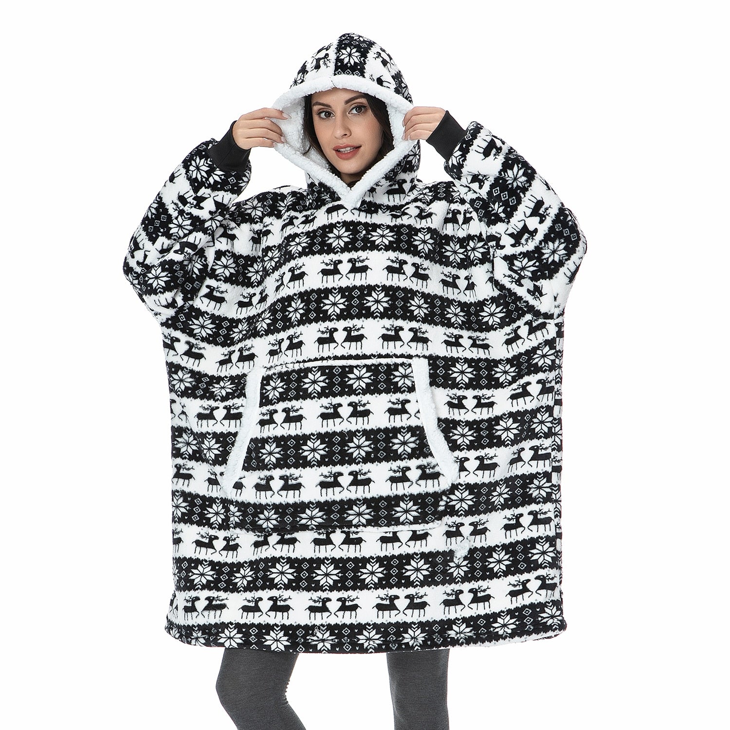 R&B | Übergröße Damen Kapuzenpullover mit Kapuze