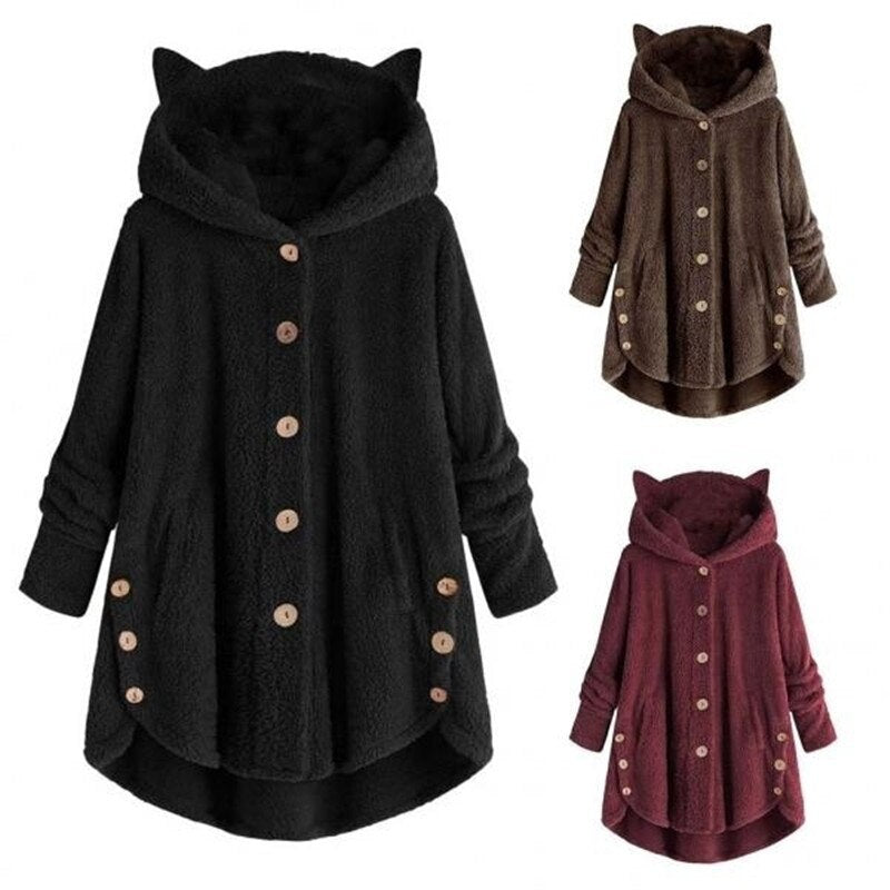 R&B | Plüsch Gefütterte Katzenjacke