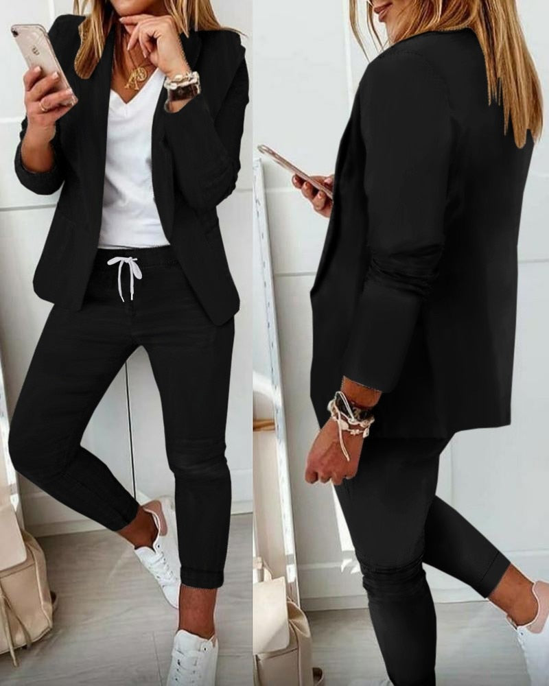 Xyla️ | Elegantes Blazer-Set [Blazer+Hose]
