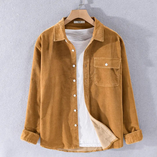 R&B | Langarm Overshirt Aus Weichem Denim
