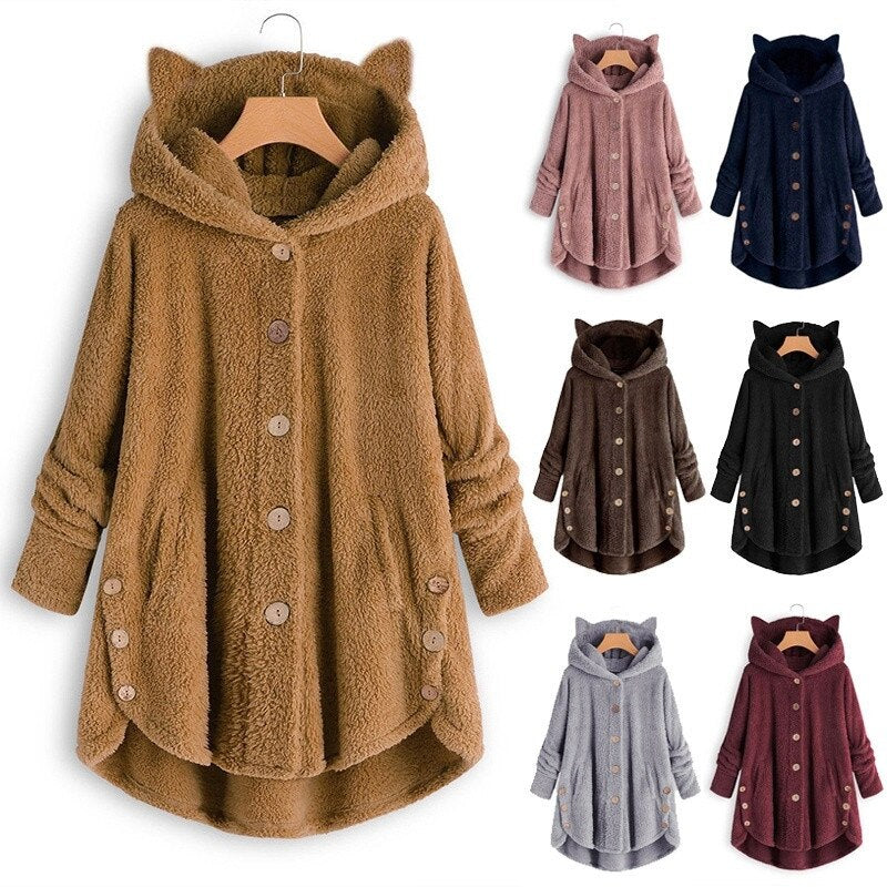 R&B | Plüsch Gefütterte Katzenjacke