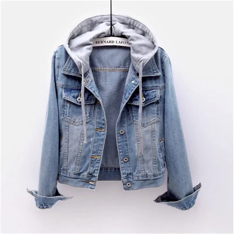 R&B | Damenjeans mit Abnehmbarem Kapuze
