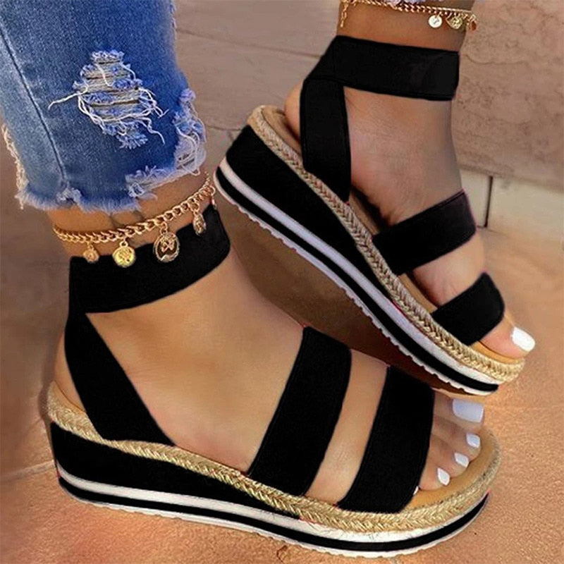 Strap Cross Frauen Sandalen R&B
