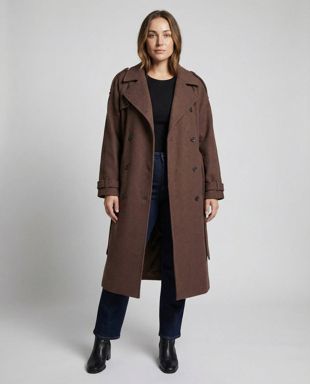 Bequemer Oversized Wollmantel Damen | R&B