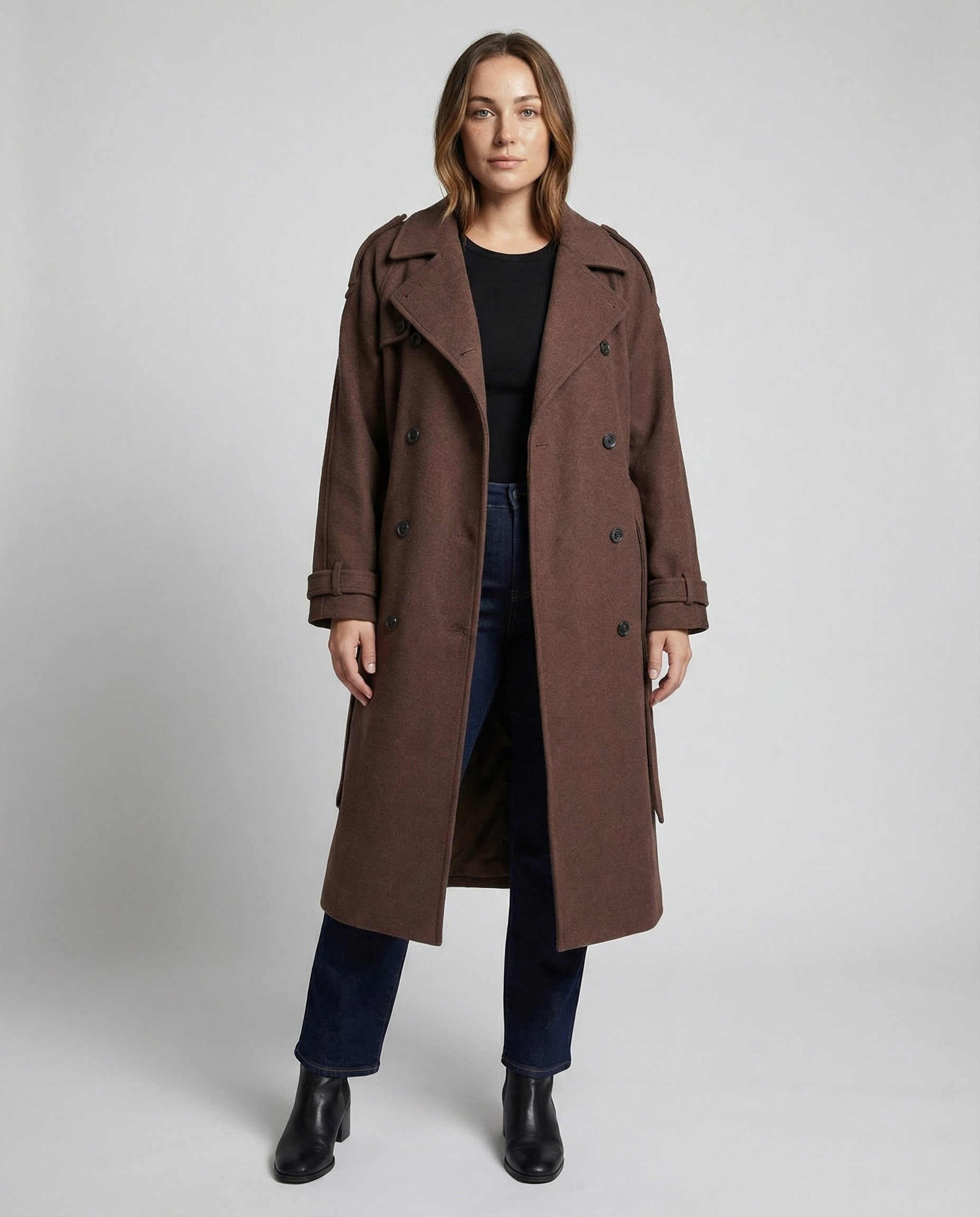 Bequemer Oversized Wollmantel Damen | R&B