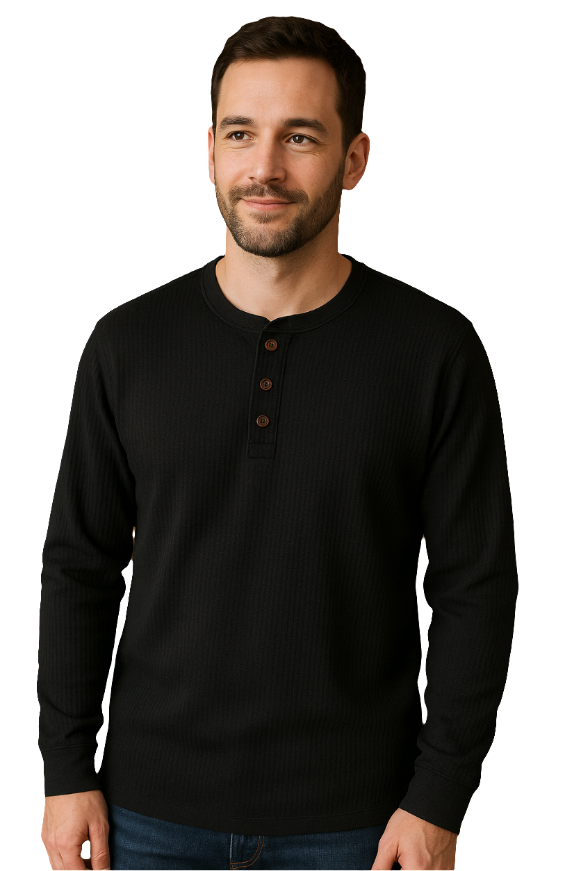 R&B | Shirt Waffelstruktur Herren T-Shirt