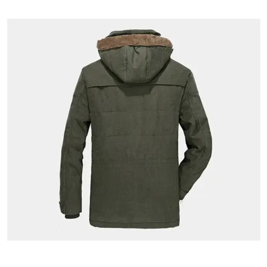 R&B | Jacke Klassisch warmer Wintermantel mit Kapuze