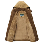 R&B | Jacke Klassisch warmer Wintermantel mit Kapuze