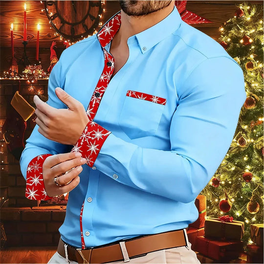 R&B | Herrenhemd - Stylisches & Bequemes Hemd mit Weihnachtsakzenten