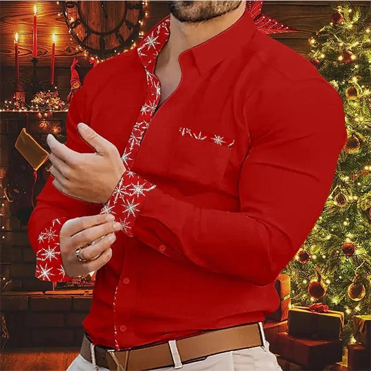 R&B | Herrenhemd - Stylisches & Bequemes Hemd mit Weihnachtsakzenten