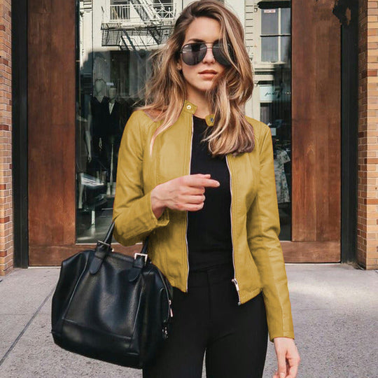 R&B | Kurze Lederjacke Damen Stilvoll & Vielseitig