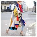Damen Bedruckter Mantel mit Lang & Stylisch - R&B