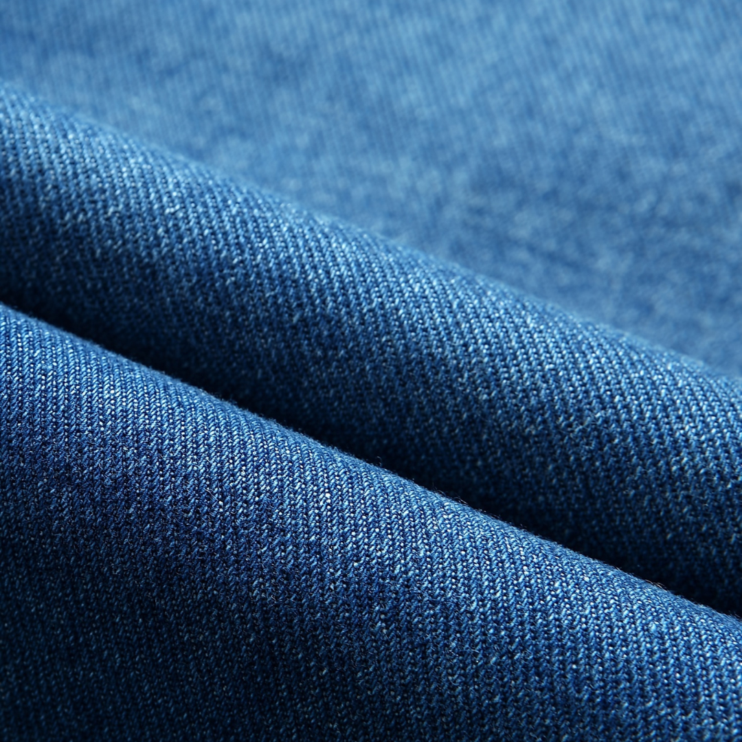 R&B | Jeansblazer Im Denim-Stil mit Einreihigem Knopfverschluss
