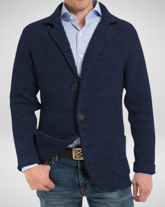 R&B | und Bequemer Freizeit Herren Strickblazer