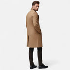 Herren Wollmantel mit Doppelreiher & Langer Passform | R&B