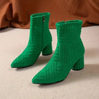 R&B | Elegante Einfarbige Schuhe Mit Dickem Absatz