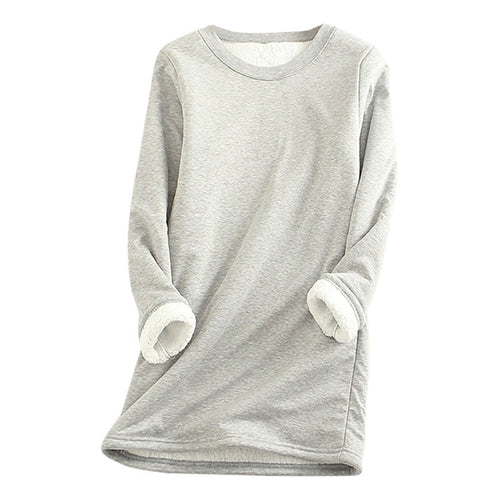 R&B | Weicher Pullover mit Fleece-futter Warm und Bequem Perfekt für Heimeligkeit