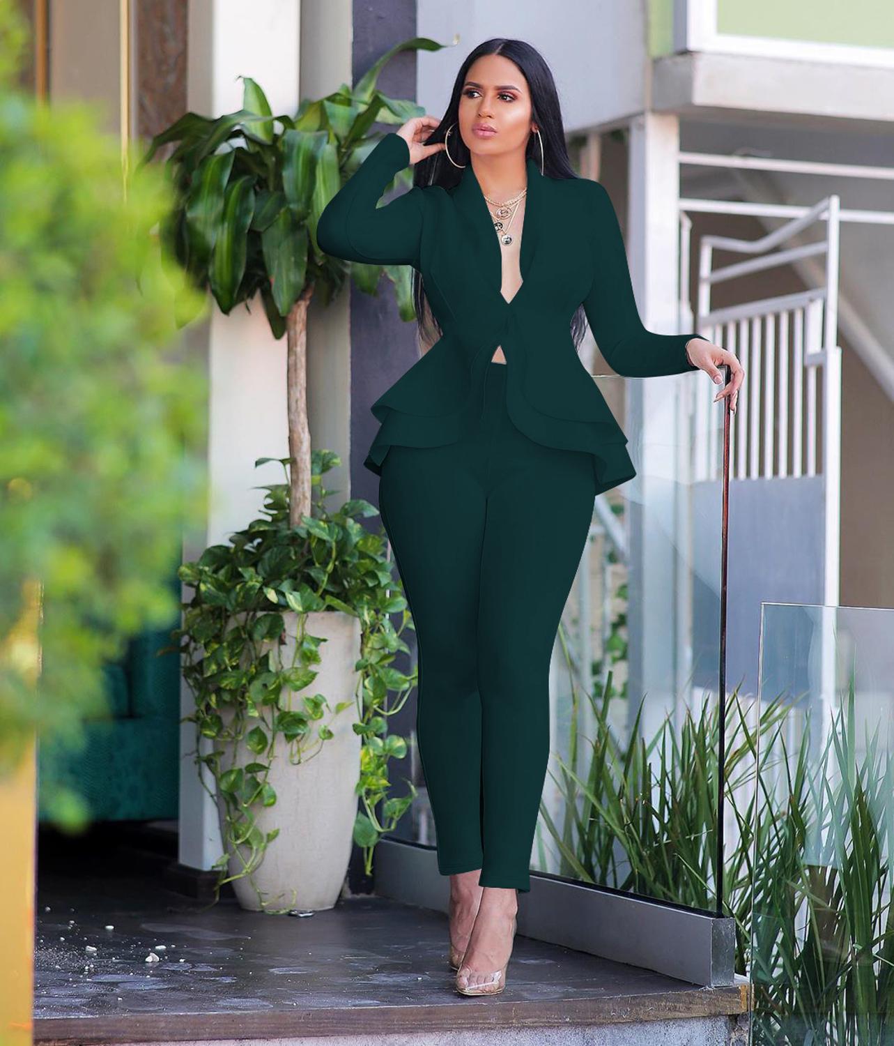 R&B | Blazer mit Volantärmeln
