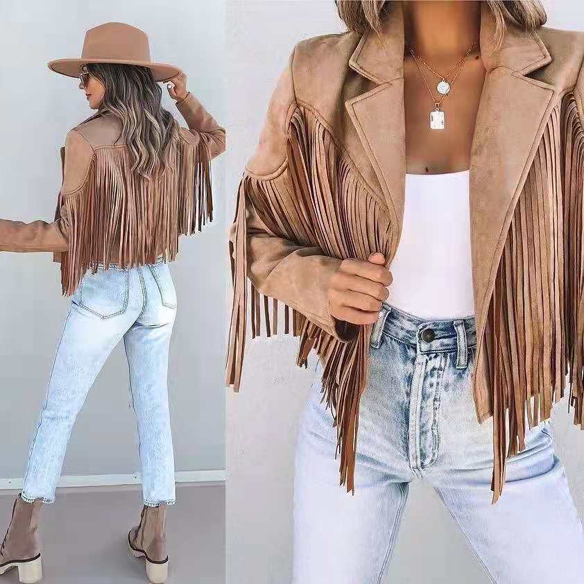 R&B | Retro-Chic-Jacke mit Fransen