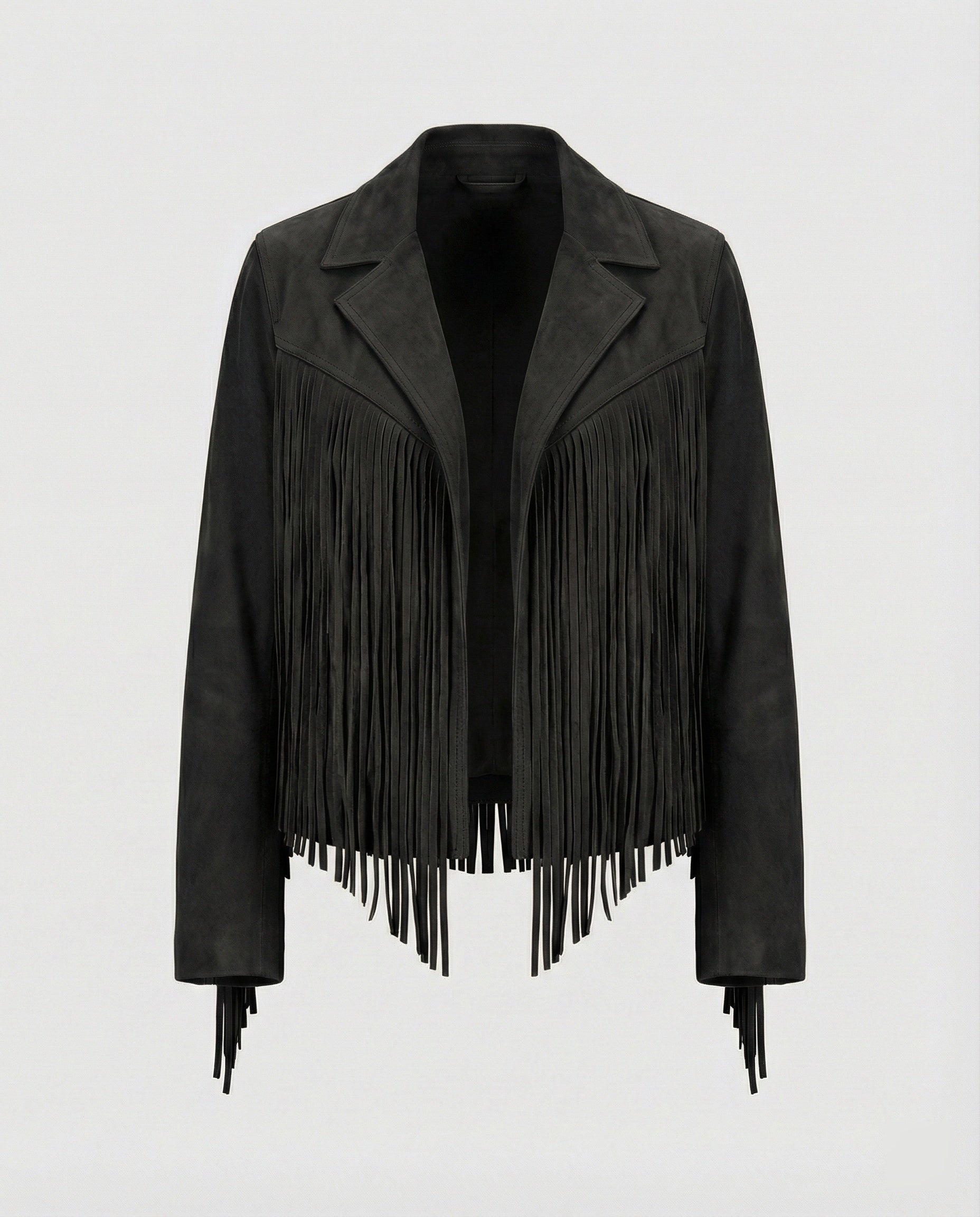 Heidi-Mode | Retro Chic Jacke Mit Fransen
