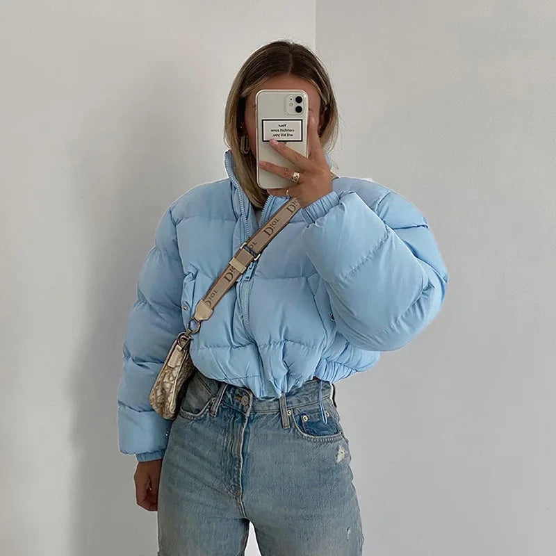 R&B | Taillenlange Pufferjacke