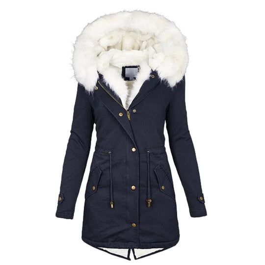 R&B | Winterjacke mit Kapuze - Langarm
