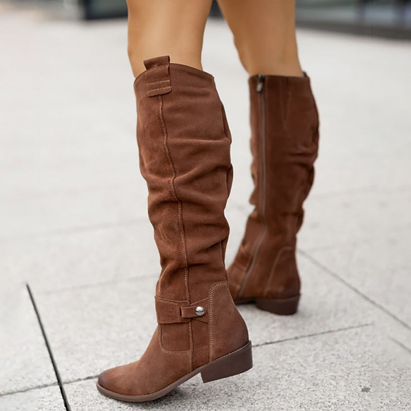R&B | Warme Wildlederstiefel - Bequeme Winterschuhe