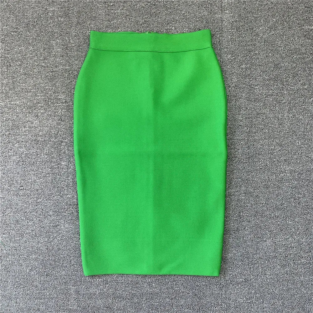 R&B | Frauen Neue Rayon Bandage Rock Elegante Bleistiftrock Berühmte Sexy Club Party Kleidung Vintage Vestios