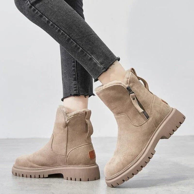 R&B | Wollgefütterte Reißverschlussstiefel für Damen