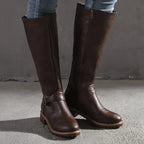 R&B | High-Top Biker Stiefel für Frauen – Edgy Stil mit Chunky Absatz
