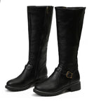 R&B | High-Top Biker Stiefel für Frauen – Edgy Stil mit Chunky Absatz