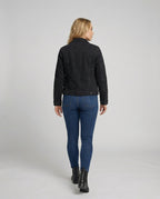 High Waist Jeans Dunkelblau Weites Bein Damen Denim Hose