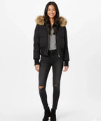 Damen Gesteppt Winterjacke mit Warm & Abnehmbarer Kapuze | R&B