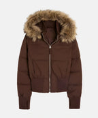 Damen Gesteppt Winterjacke mit Warm & Abnehmbarer Kapuze | R&B