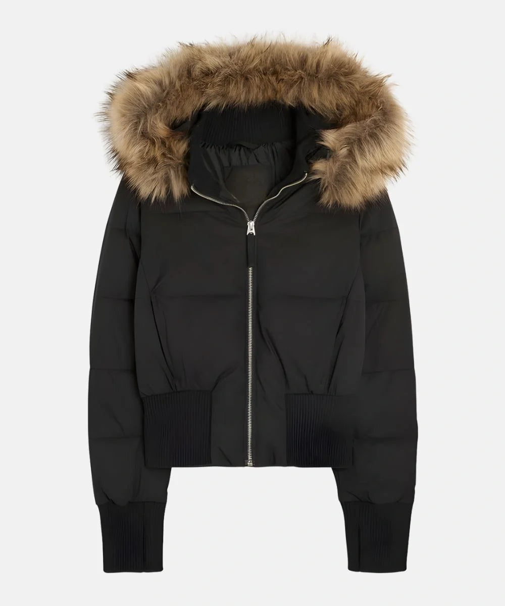Damen Gesteppt Winterjacke mit Warm & Abnehmbarer Kapuze | R&B