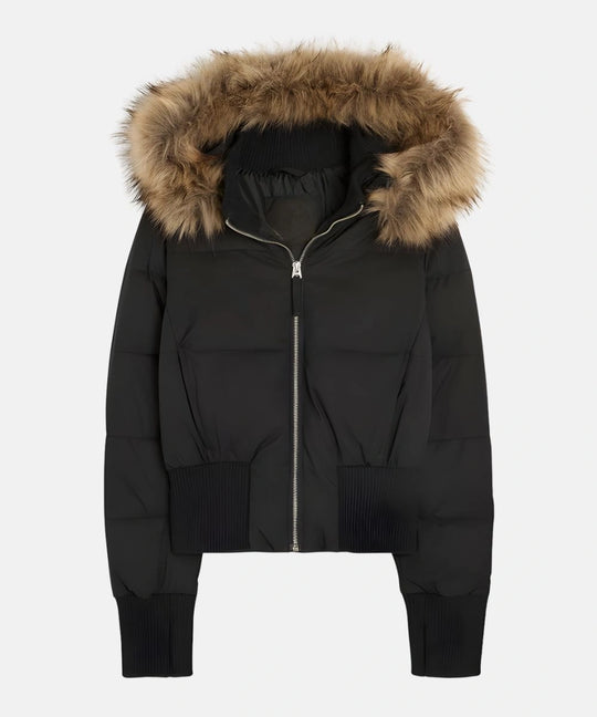 Damen Gesteppt Winterjacke mit Warm & Abnehmbarer Kapuze | R&B