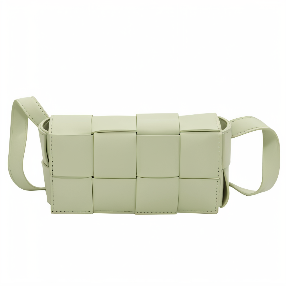 R&B | Geblockte Umhängetasche Vegan Leder Damen Geflochtene Tasche Frauen