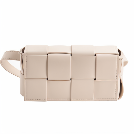 R&B | Geblockte Umhängetasche Vegan Leder Damen Geflochtene Tasche Frauen