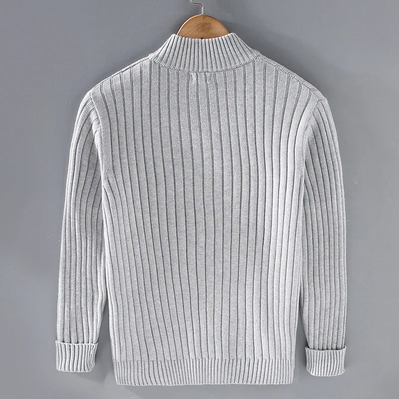 Strickjacke aus Merinowolle mit Reißverschluss
