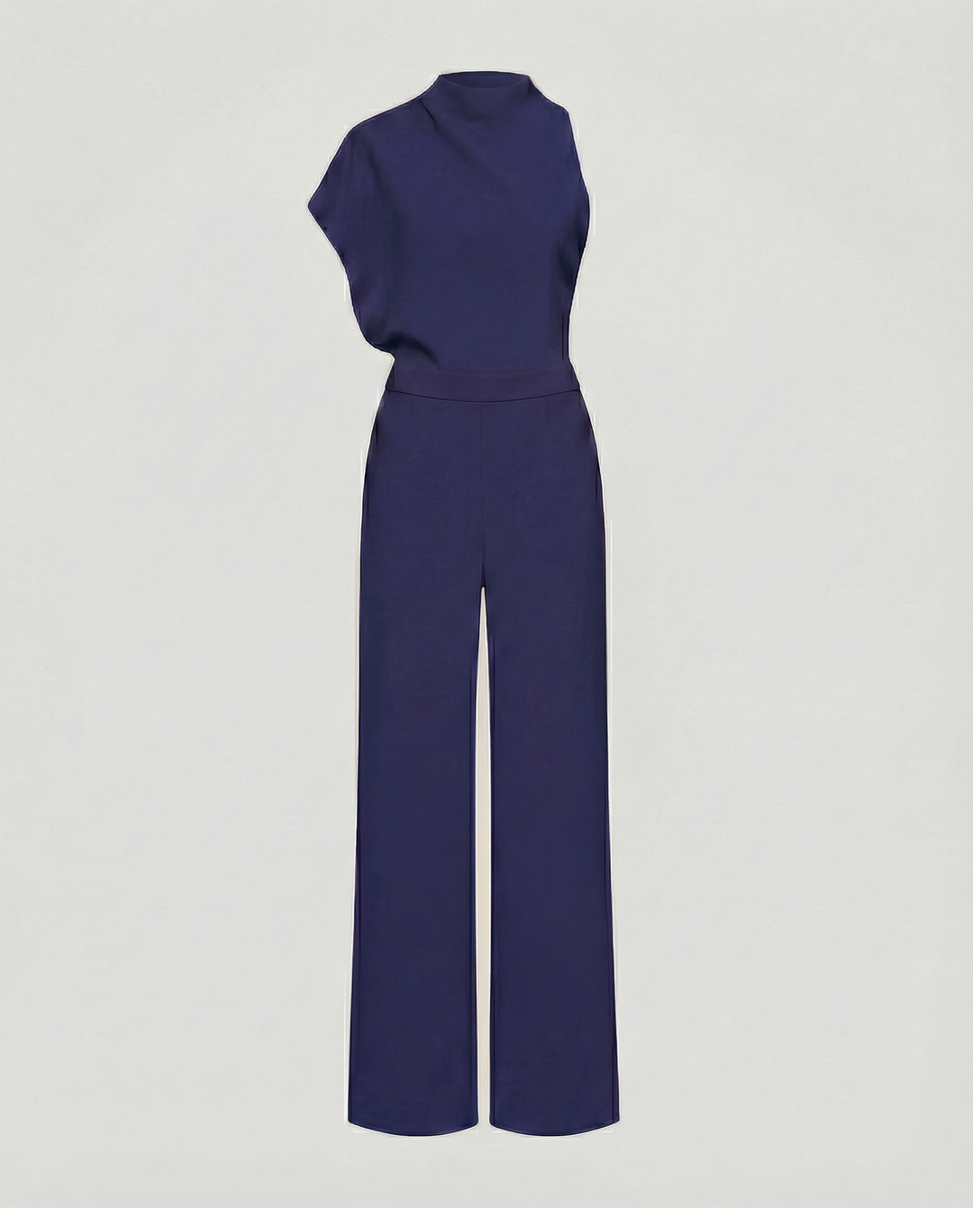 R&B | Damen Jumpsuit mit Rundhalsausschnitt, Armellos und Weitem Bein