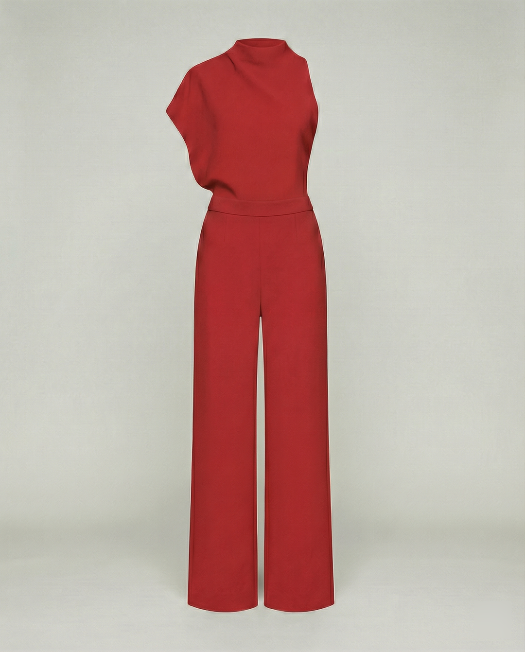 R&B | Damen Jumpsuit mit Rundhalsausschnitt, Armellos und Weitem Bein