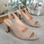 Offene Slingback-Absätze mit verstellbarem Schnallenriemen R&B R&B