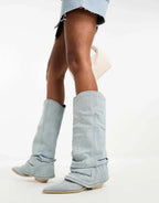 R&B | Denim-Fashion-Stiefel für Damen