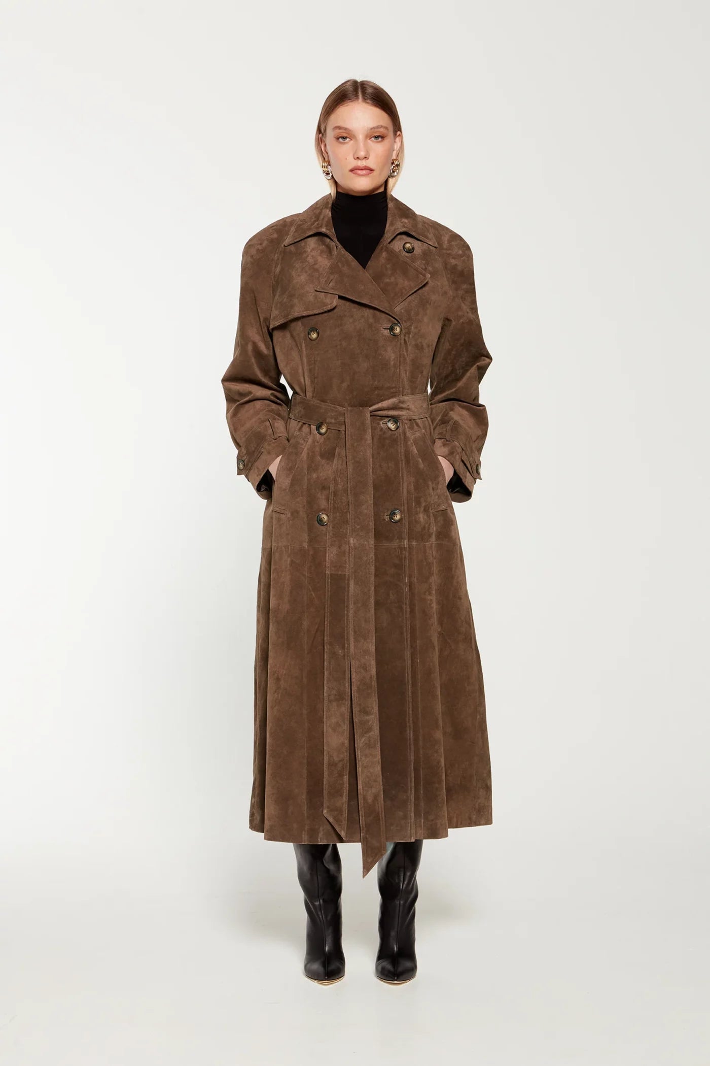 R&B | Faux Suede Winterjacke für Damen