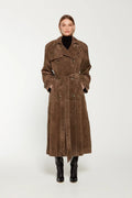 R&B | Eleganter Wildleder Trench Coat
