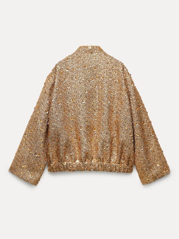 R&B | Paillettenjacke Glänzender Look Elegante Aussage