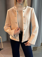 R&B | Exklusive Tweedjacke mit Perlenknöpfen Klassisch und Sophistisch