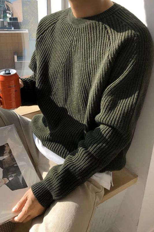 R&B | Eleganter Gerippter Pullover für Männer