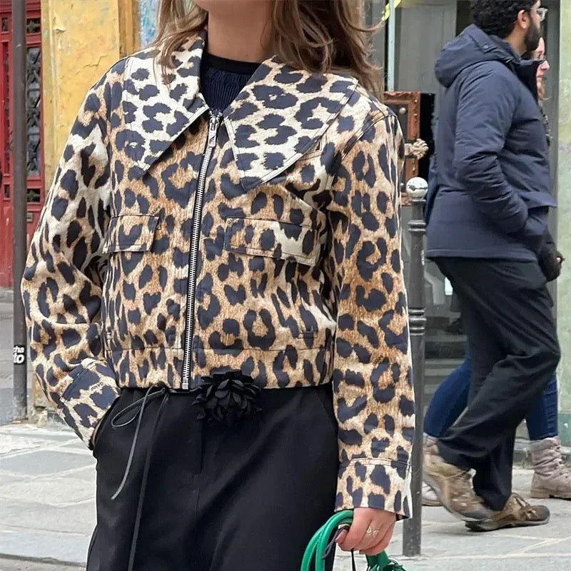 R&B | Damen-Leopardenjacke