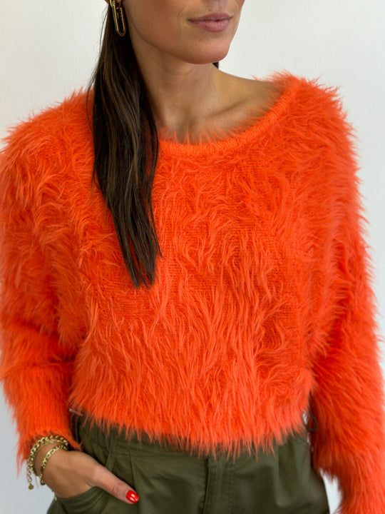 R&B | Haariger Strickpullover